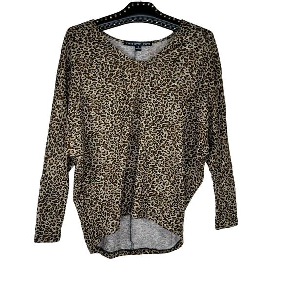 HYFVE Leopard Long Sleeve Top Small NWT - Picture 1 of 9